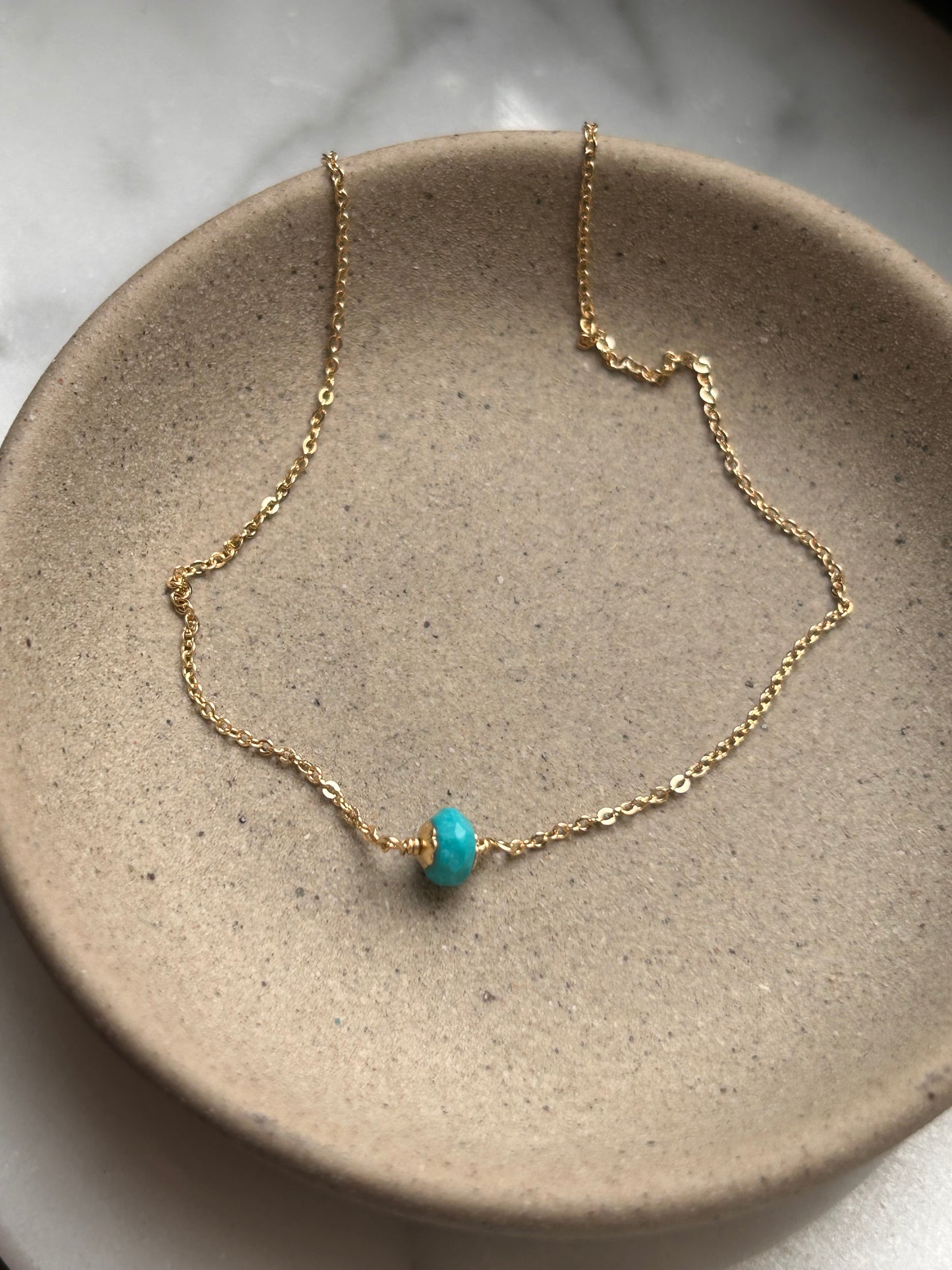 Turquoise Gemstone Choker