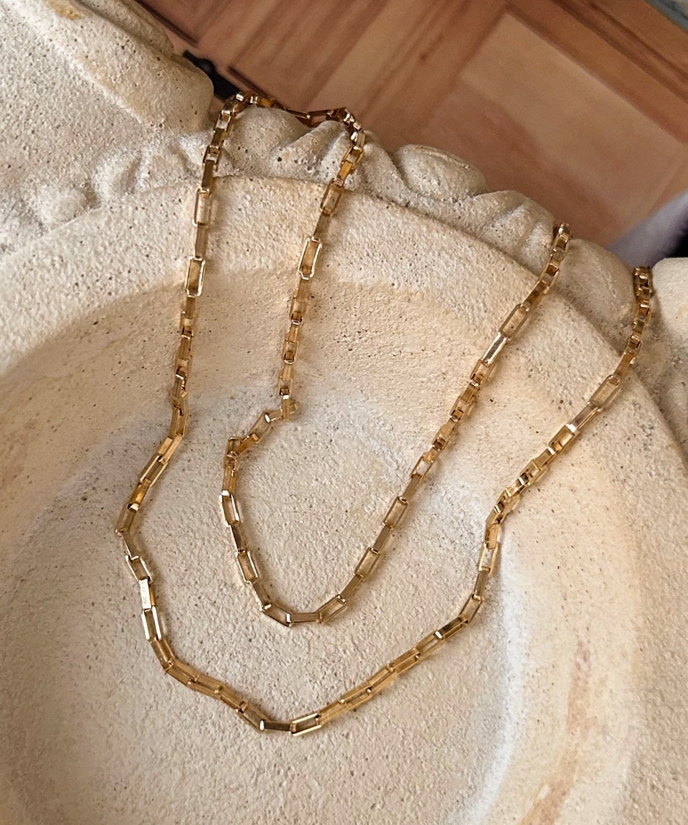 Elongated Box Chain Necklace | Gold-Filled Everyday Layering