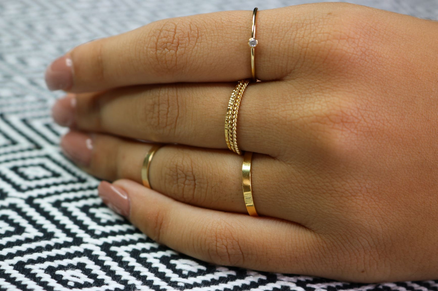 Twisted Rope Stack Ring