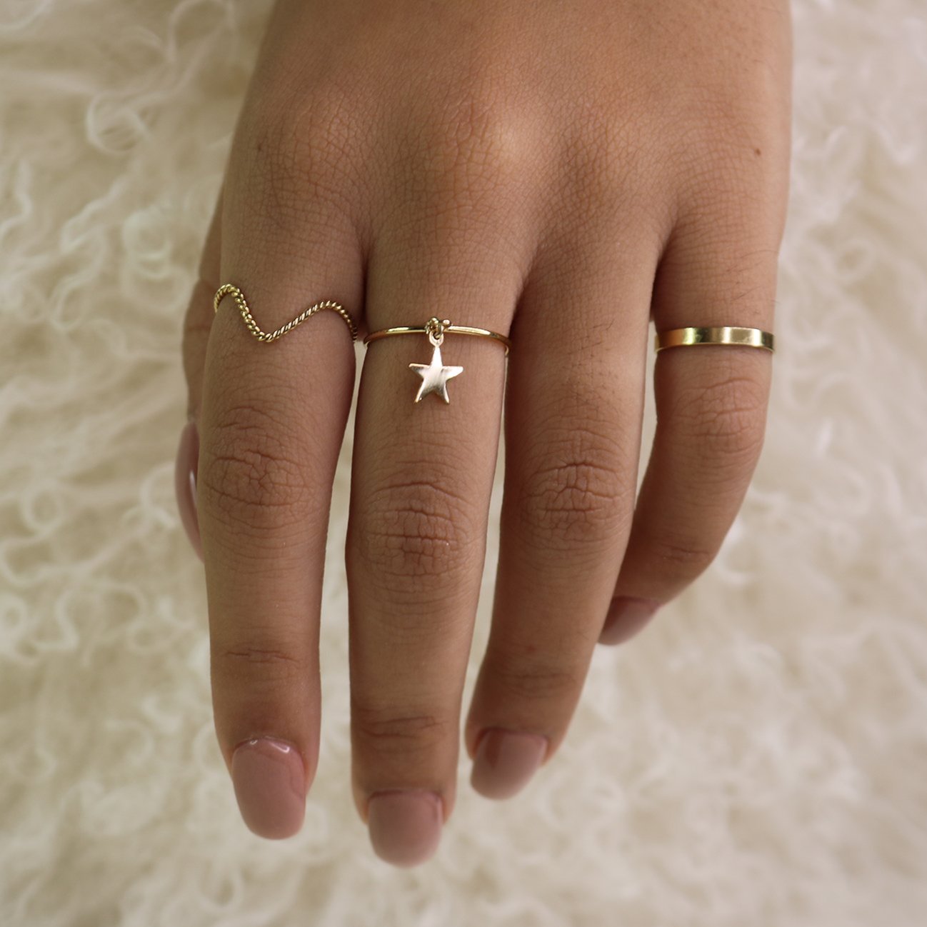 Twisted Chevron Stack Ring