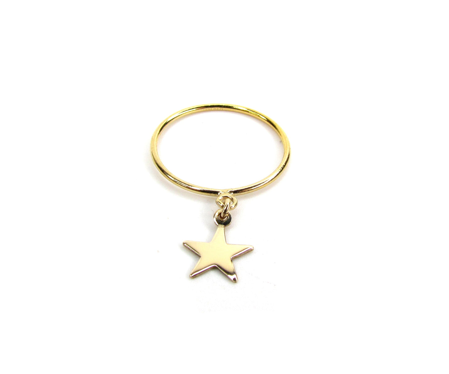 Star Charm Ring | 14K Gold-Filled | Dainty Celestial Jewelry