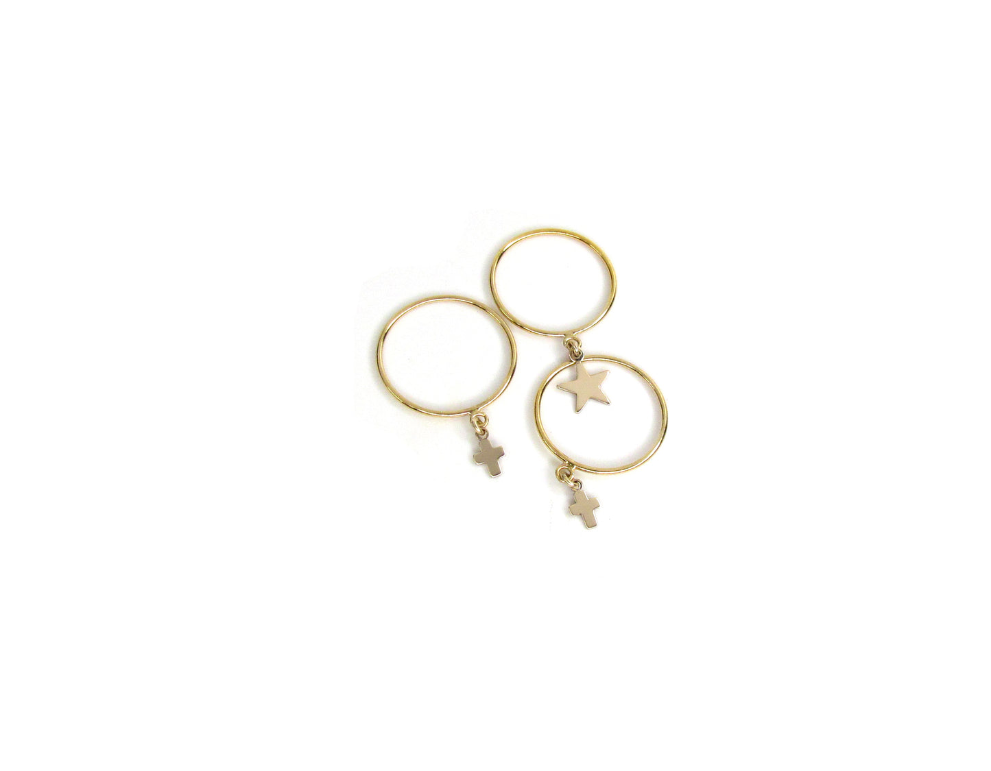 Cross Charm Ring