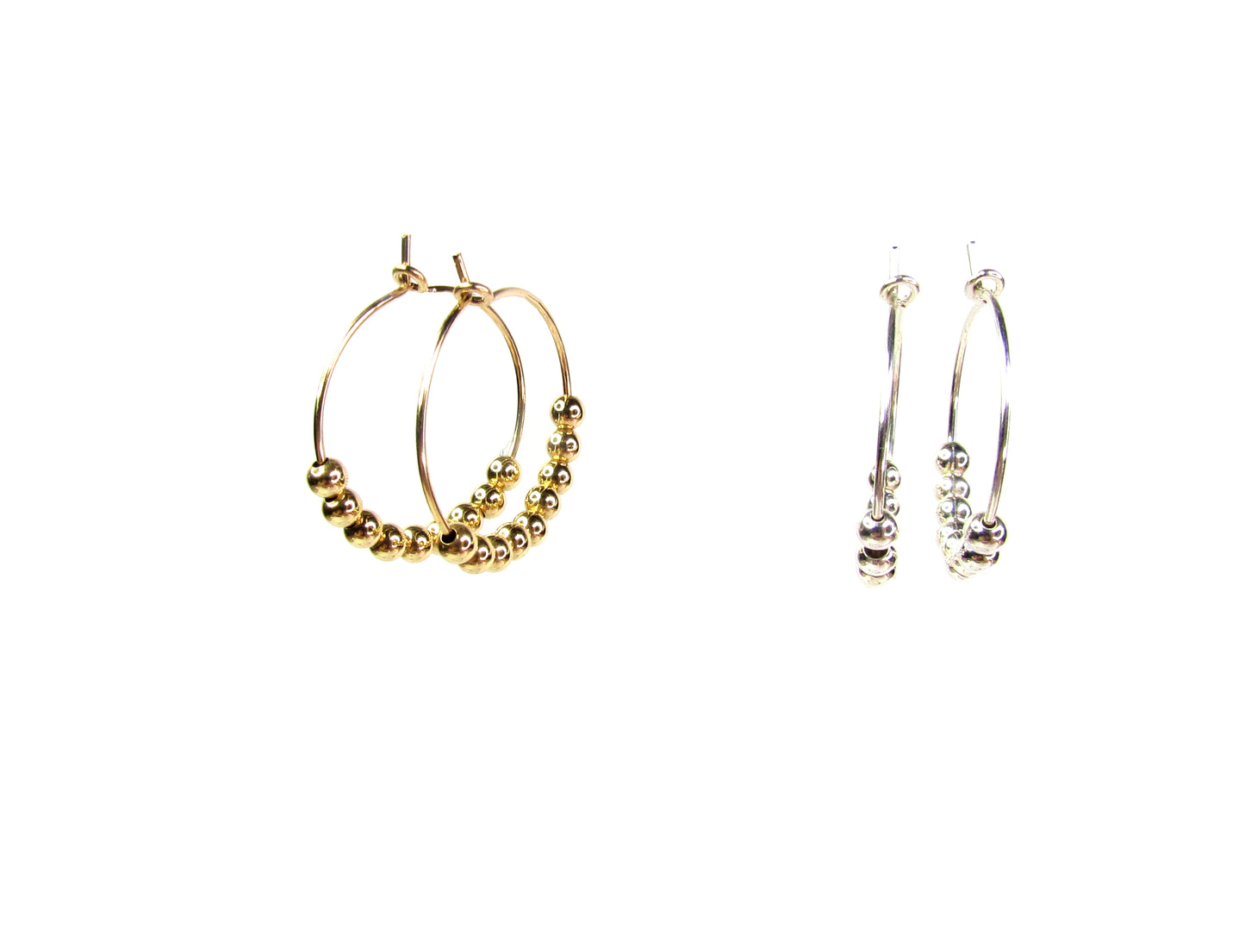 Beaded Hoop Earrings