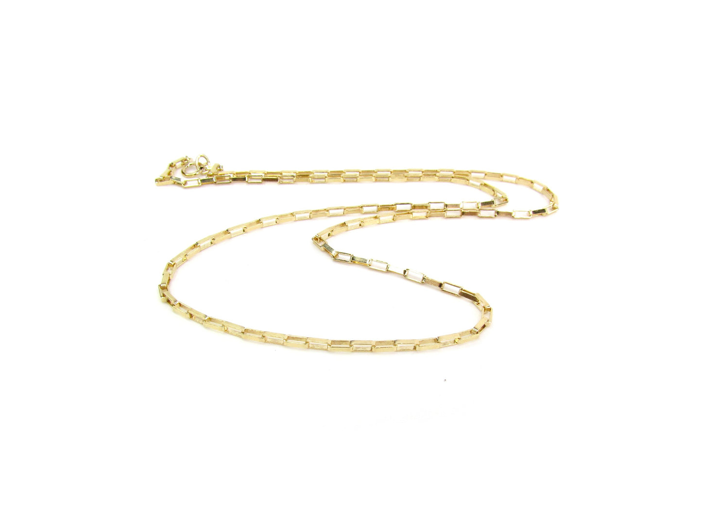 Elongated Box Chain Necklace | Gold-Filled Everyday Layering