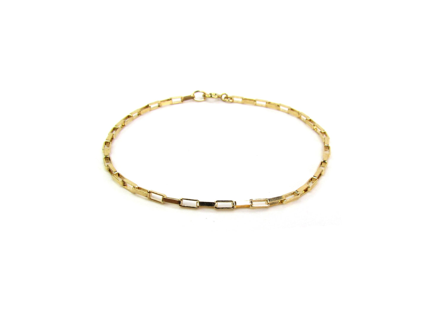 Elongated Box Chain Bracelet | Sleek Modern Chain Bracelet