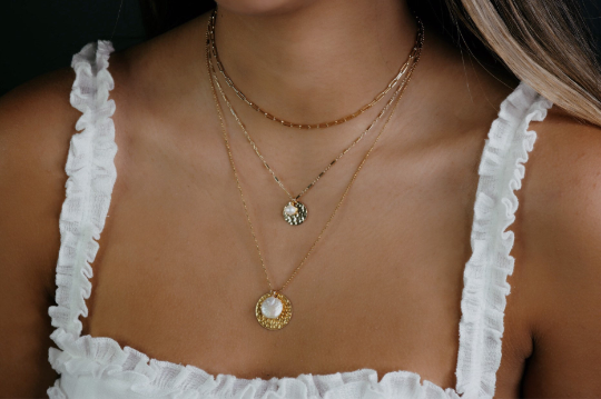 Rectangle Layering Chain Necklace