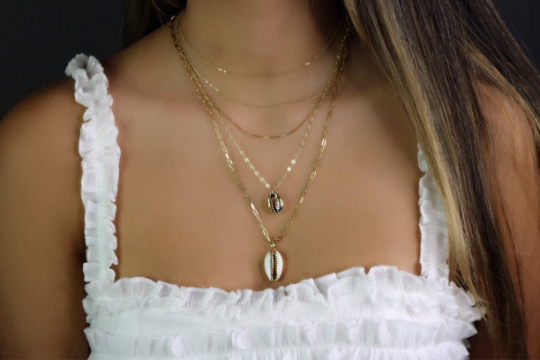 Rectangle Layering Chain Necklace