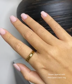 Twisted Rope Stack Ring