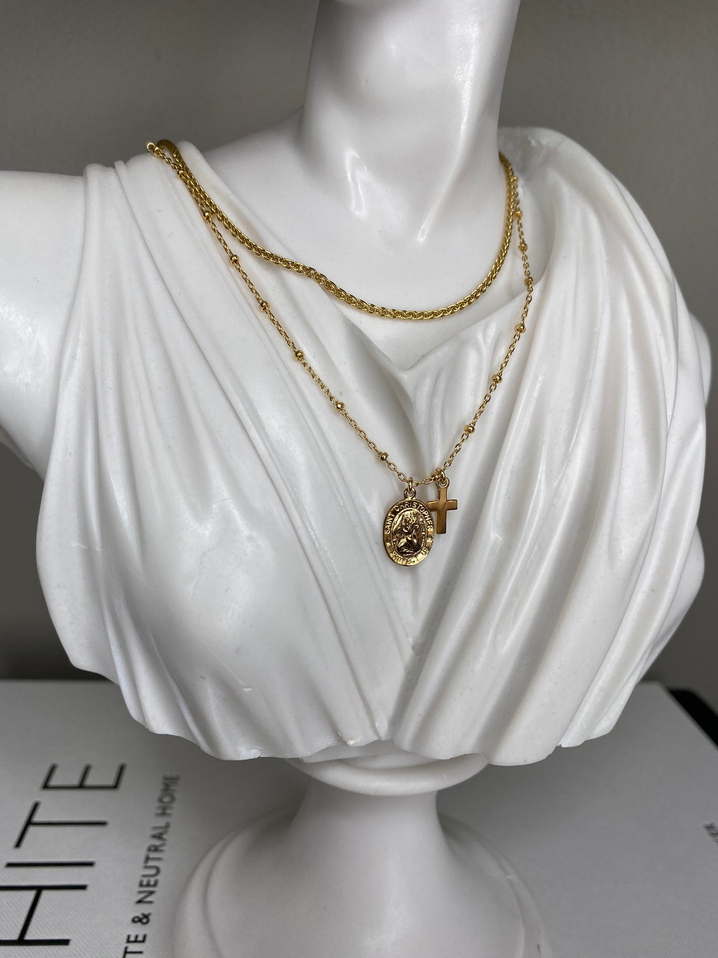 Unisex Wheat Chain Necklace | Chunky Woven Chain