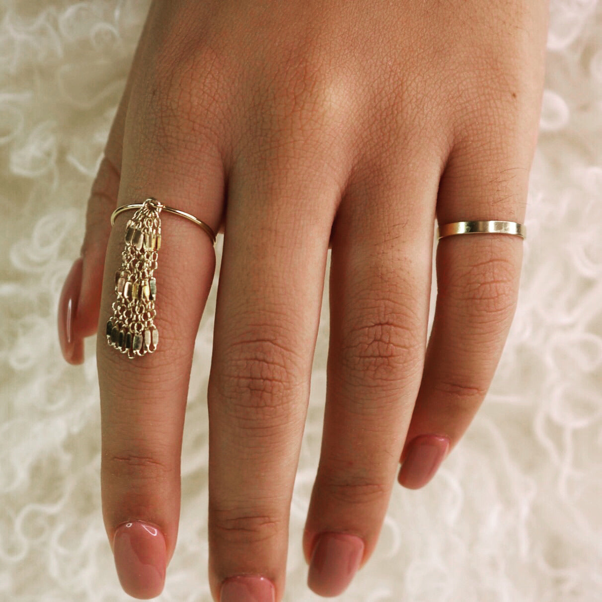 Tassel Charm Ring