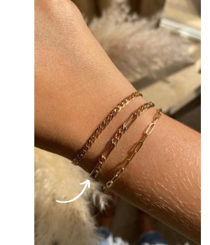 14K Gold Filled Figaro Bracelet | Classic Chain Bracelet