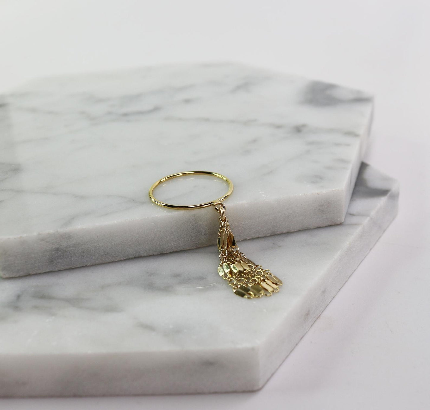 Tassel Charm Ring