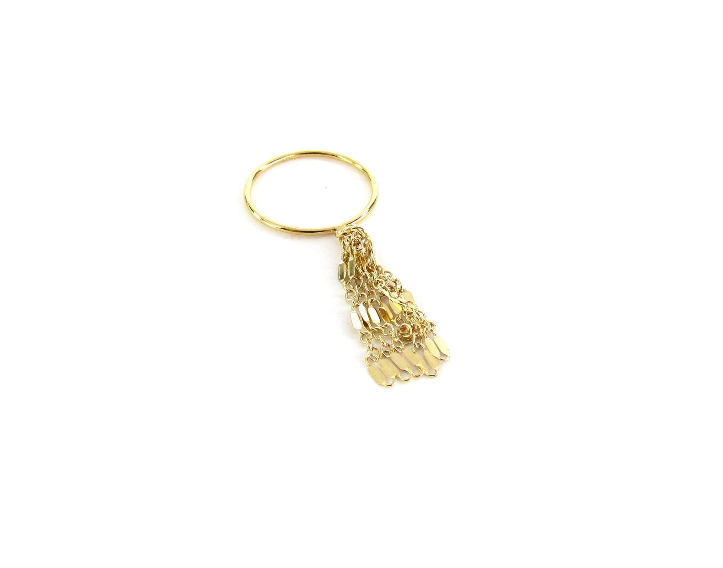 Tassel Charm Ring