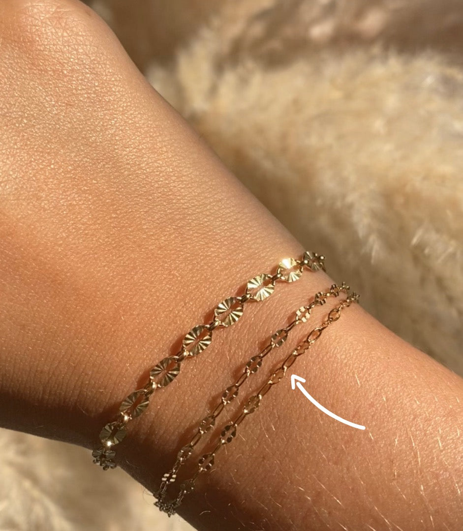 Double Strand Lace Chain Bracelet