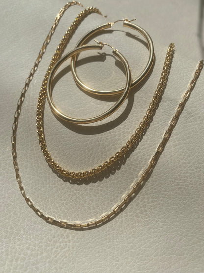 Mega Hoop Earrings | 50mm x 3mm | Bold Hoops
