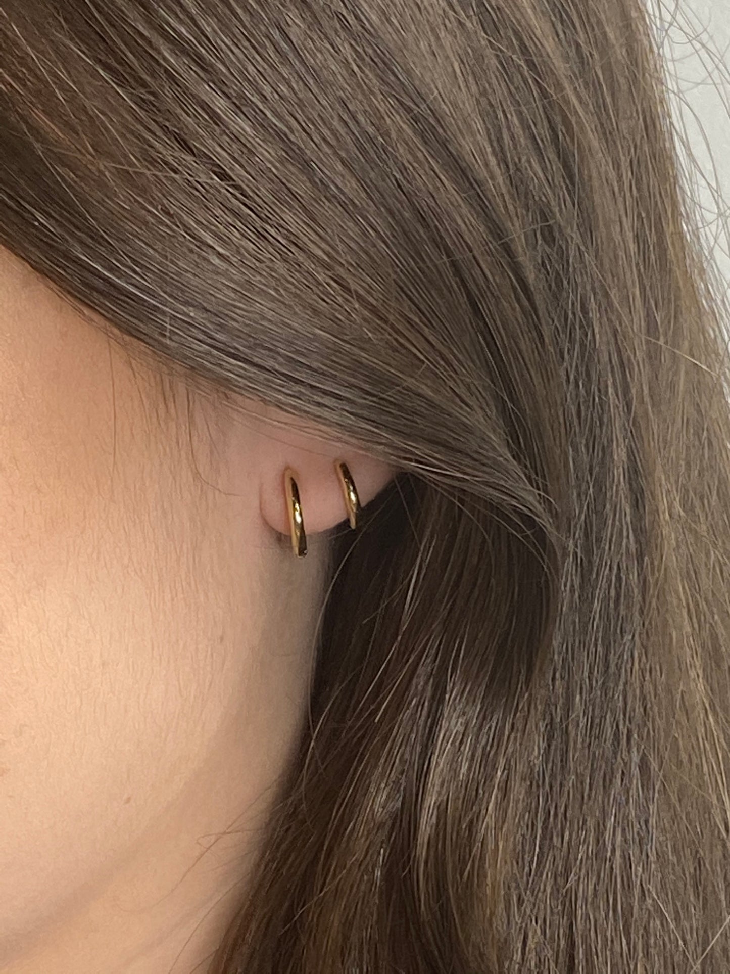 14K Yellow Gold Polished Hoop Earrings | Single or Pair | 3 Sizes