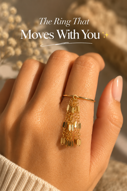 Tassel Charm Ring