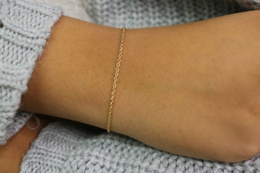 Delicate Rope Chain Bracelet | Dainty Layering Bracelet