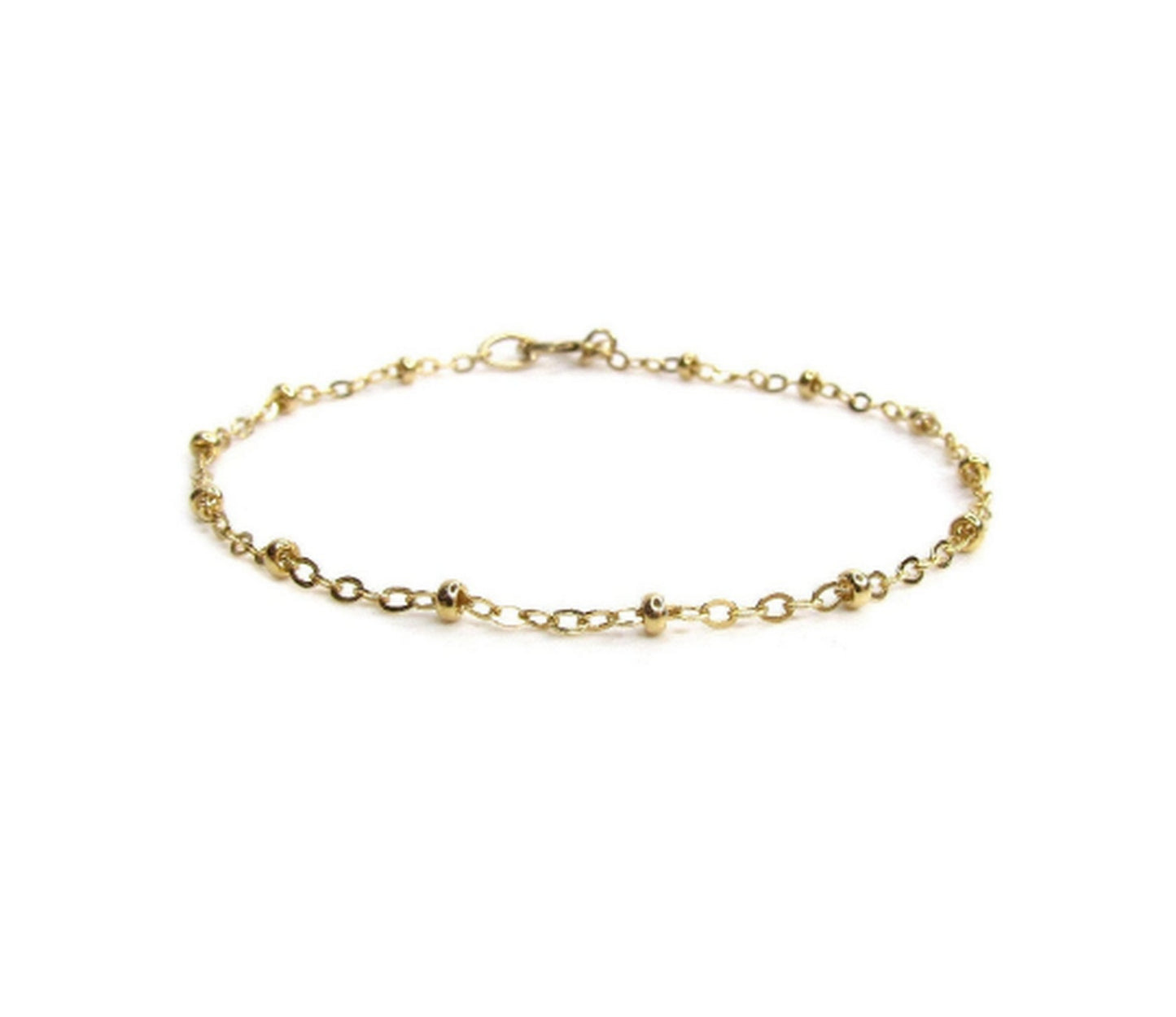 Beaded Satellite Bracelet | Dainty Bead Layering Bracelet