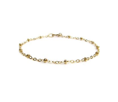 Beaded Satellite Bracelet | Dainty Bead Layering Bracelet