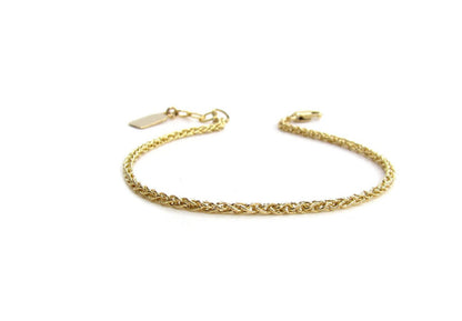 Woven Textured Chain Bracelet | Dainty Gold & Silver Bracelet