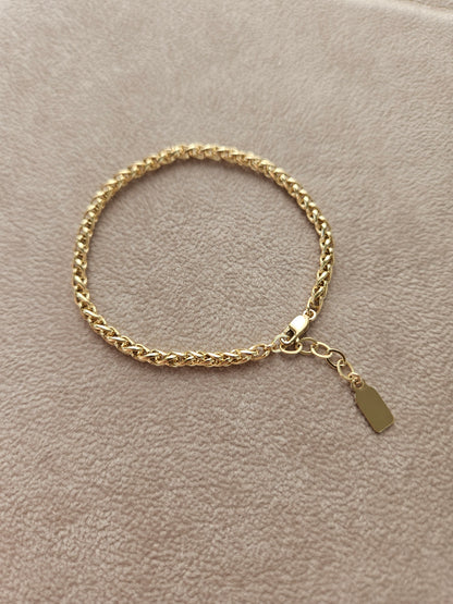 Chunky Woven Bracelet | Textured Thick Chain Bracelet