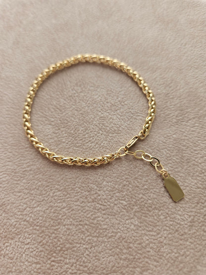 Chunky Woven Bracelet | Textured Thick Chain Bracelet