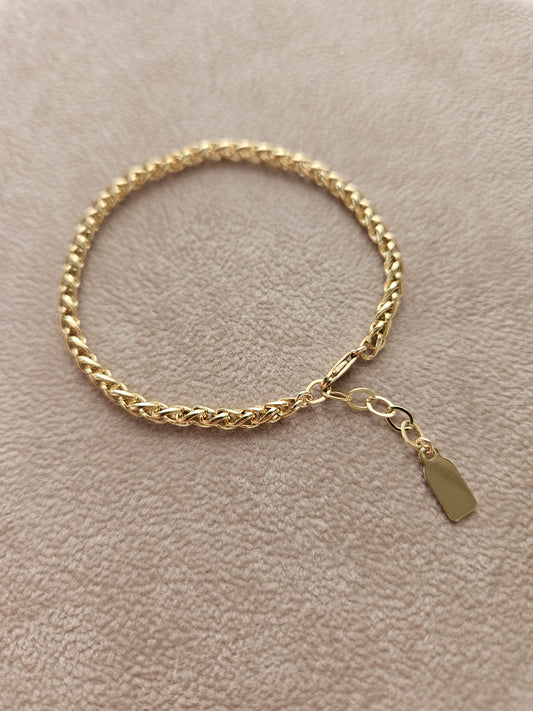 Chunky Woven Bracelet | Textured Thick Chain Bracelet
