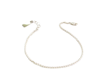 Woven Textured Chain Bracelet | Dainty Gold & Silver Bracelet