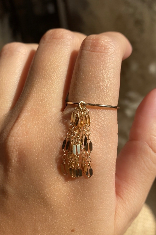 Tassel Charm Ring