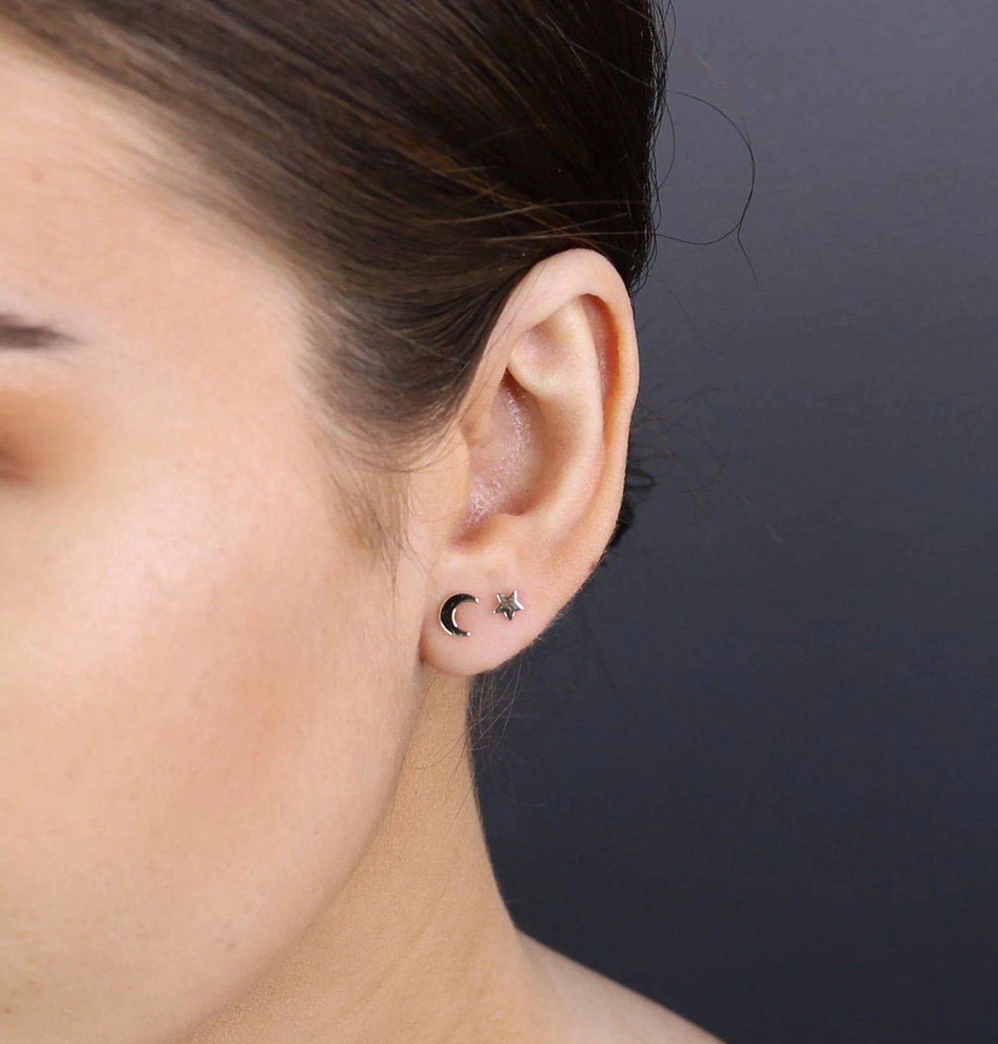 14K Gold Single Stud Earrings | Mix & Match Styles | Buy One or a Pair