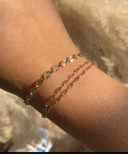Double Strand Lace Chain Bracelet | Double Dapped Fancy Chain