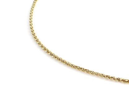 Unisex Wheat Chain Necklace | Chunky Woven Chain