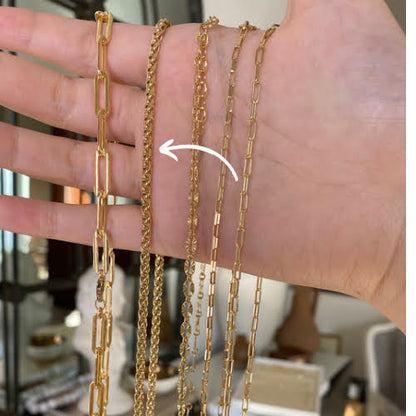 Unisex Wheat Chain Necklace | Chunky Woven Chain