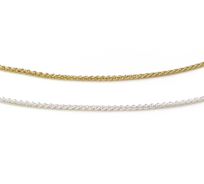 Woven Choker Necklace | Dainty Textured Chain
