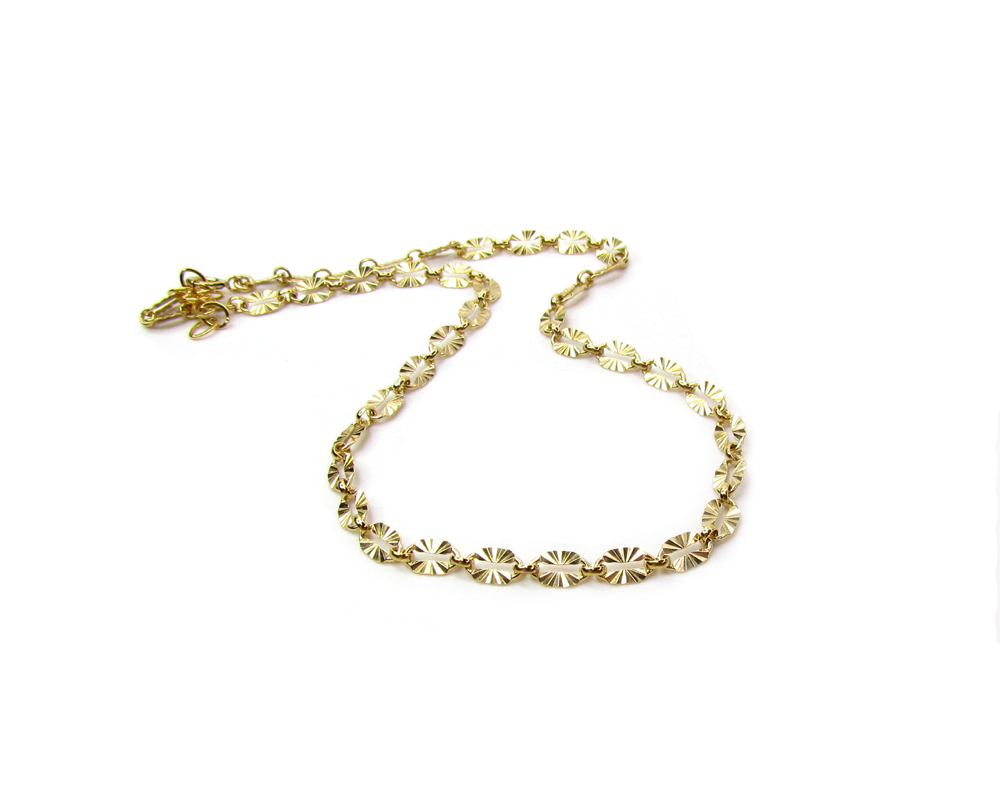 Sunburst Choker Necklace | Gold Chain Choker