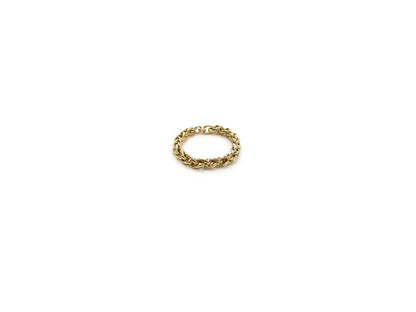 Chunky Woven Chain Ring | Unisex Textured Statement Band