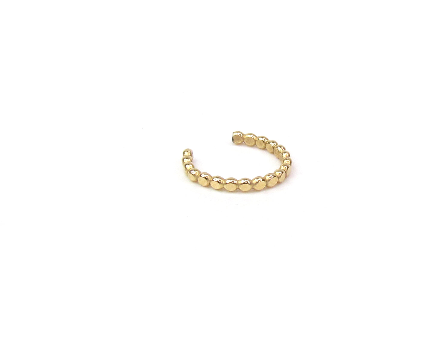 Flattened Beaded Ear Cuff | Non-Pierced Earring