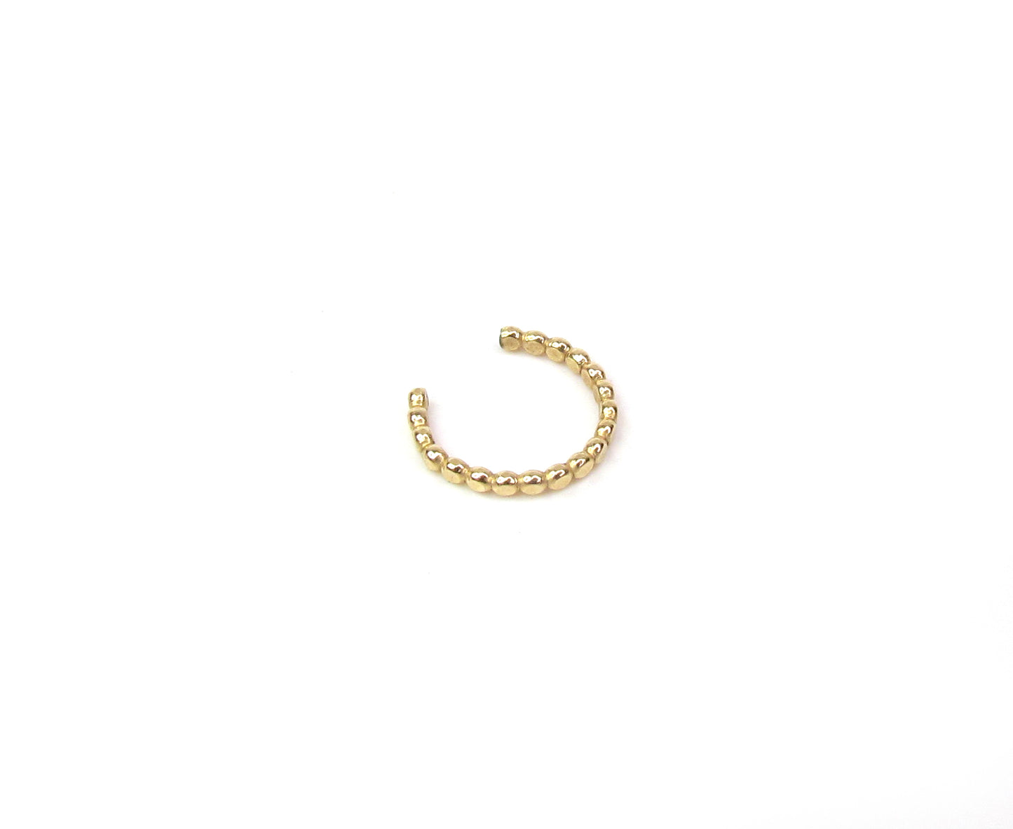 Flattened Beaded Ear Cuff | Non-Pierced Earring