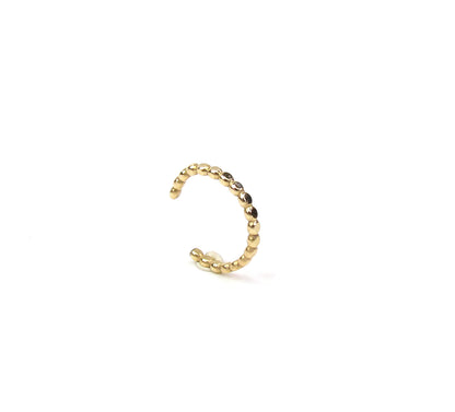Flattened Beaded Ear Cuff | Non-Pierced Earring