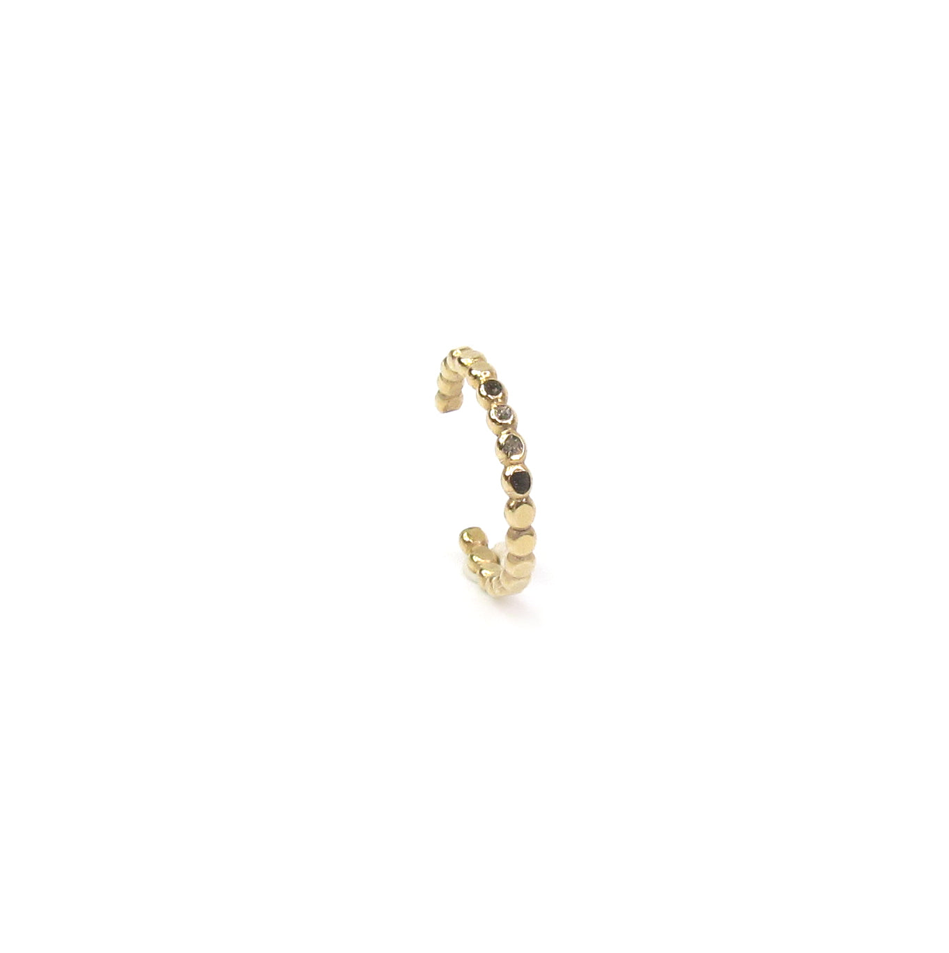 Flattened Beaded Ear Cuff | Non-Pierced Earring