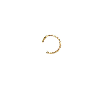 Flattened Beaded Ear Cuff | Non-Pierced Earring