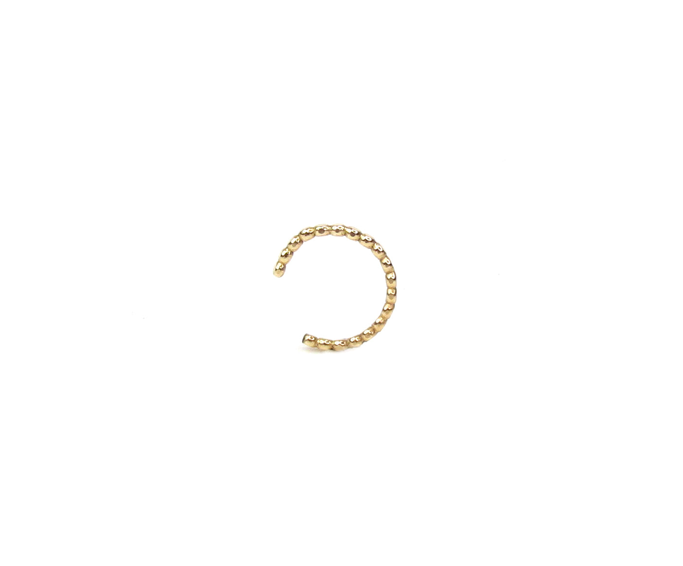 Flattened Beaded Ear Cuff