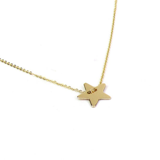 Threaded Star Necklace | Modern Sliding Star Pendant