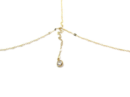 CZ Drop Body Chain | Dainty Body Harness Necklace