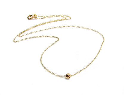 Set of 3 Layering Necklaces | Hammered Bead, Beaded Satellite Chain & Vertical Bar Necklace