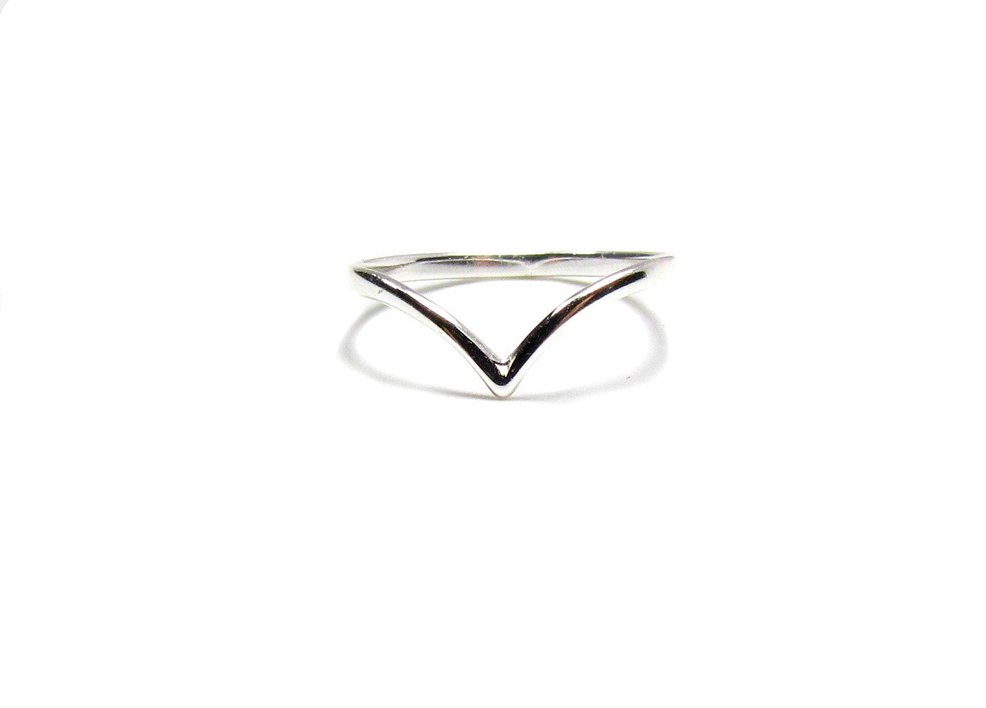 Polished Chevron Band Ring