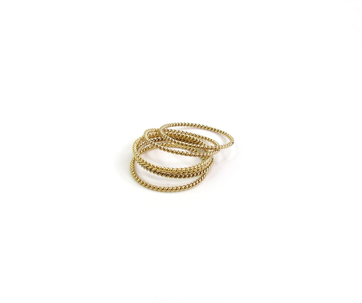 Twisted Rope Stack Ring | Classic Textured Band