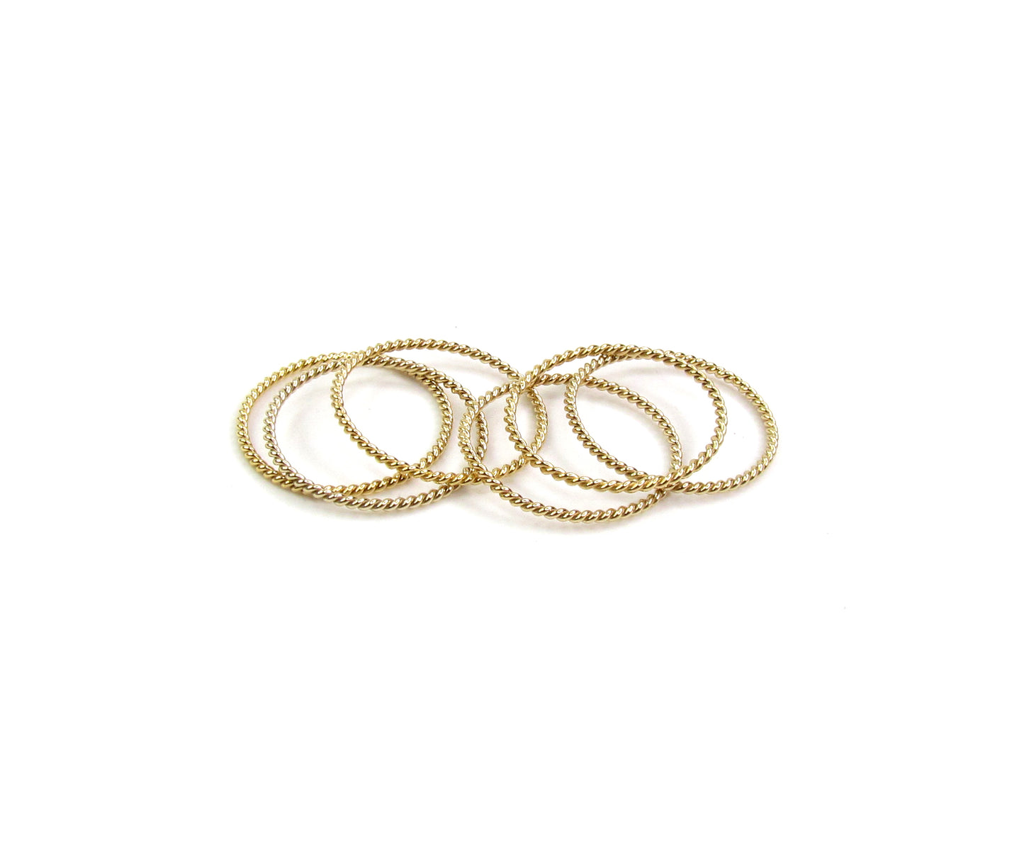 Twisted Rope Stack Ring | Classic Textured Band