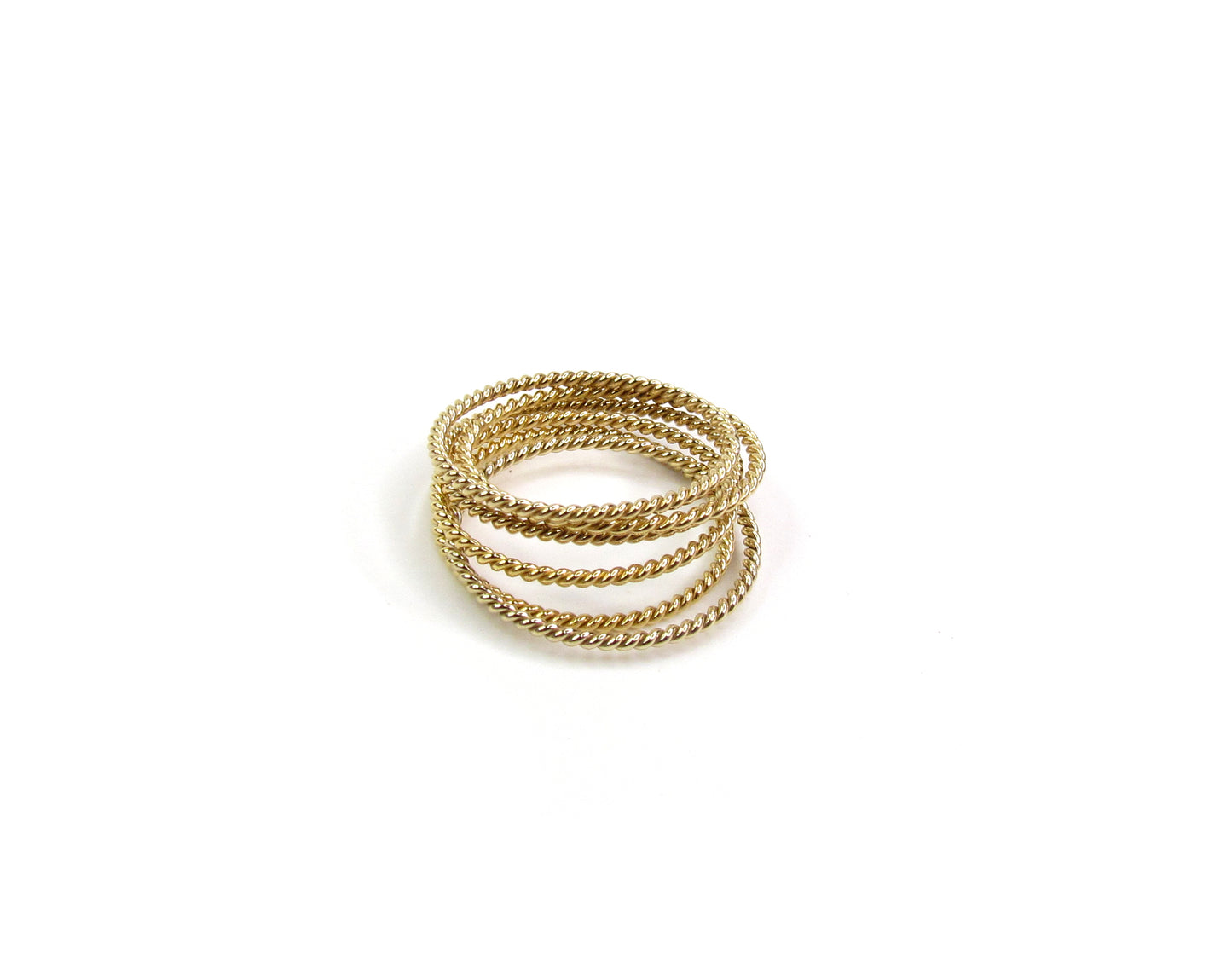 Twisted Rope Stack Ring | Classic Textured Band